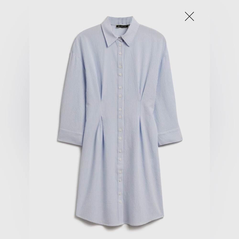 Pin Stripe Shirt Dress